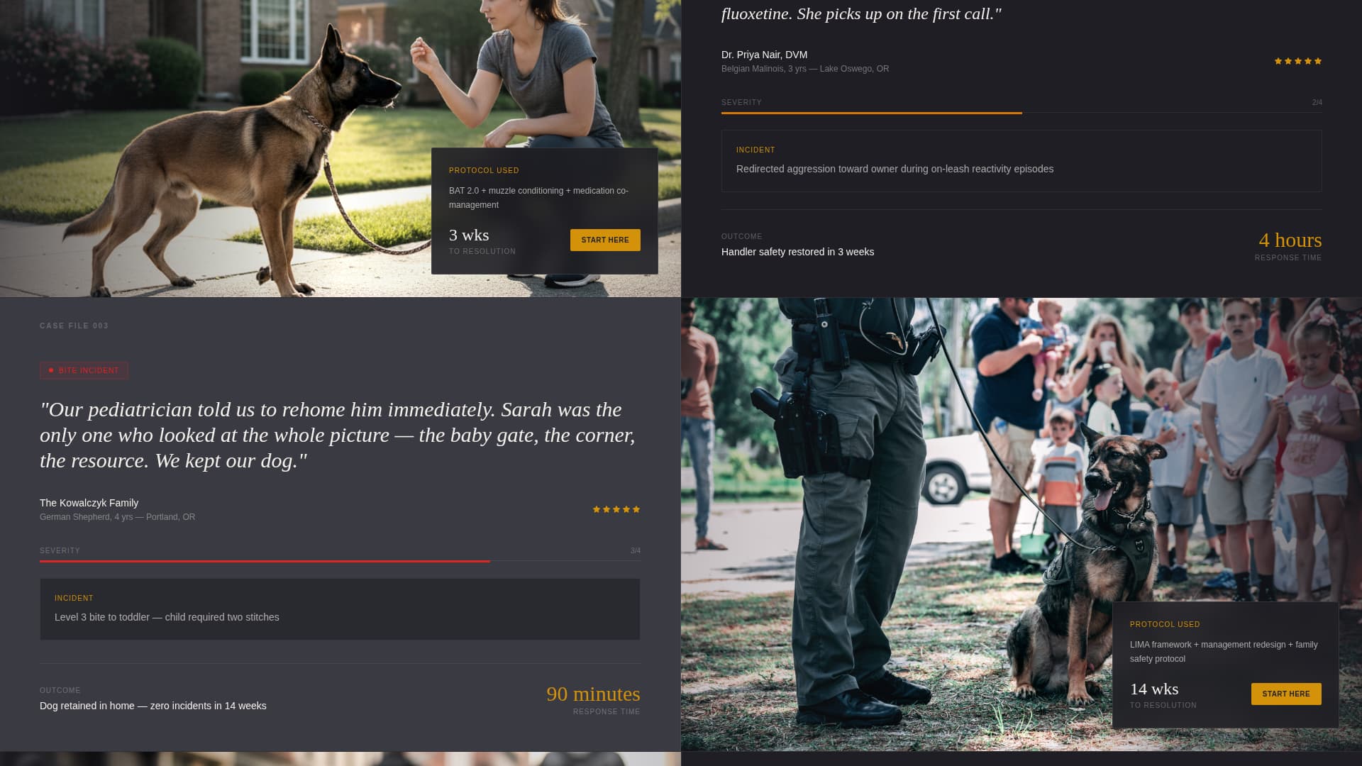 Heel - Urgent Trainer Landing Page Template