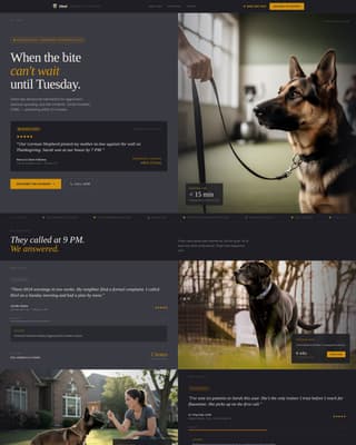 Heel - Urgent Trainer Landing Page Template