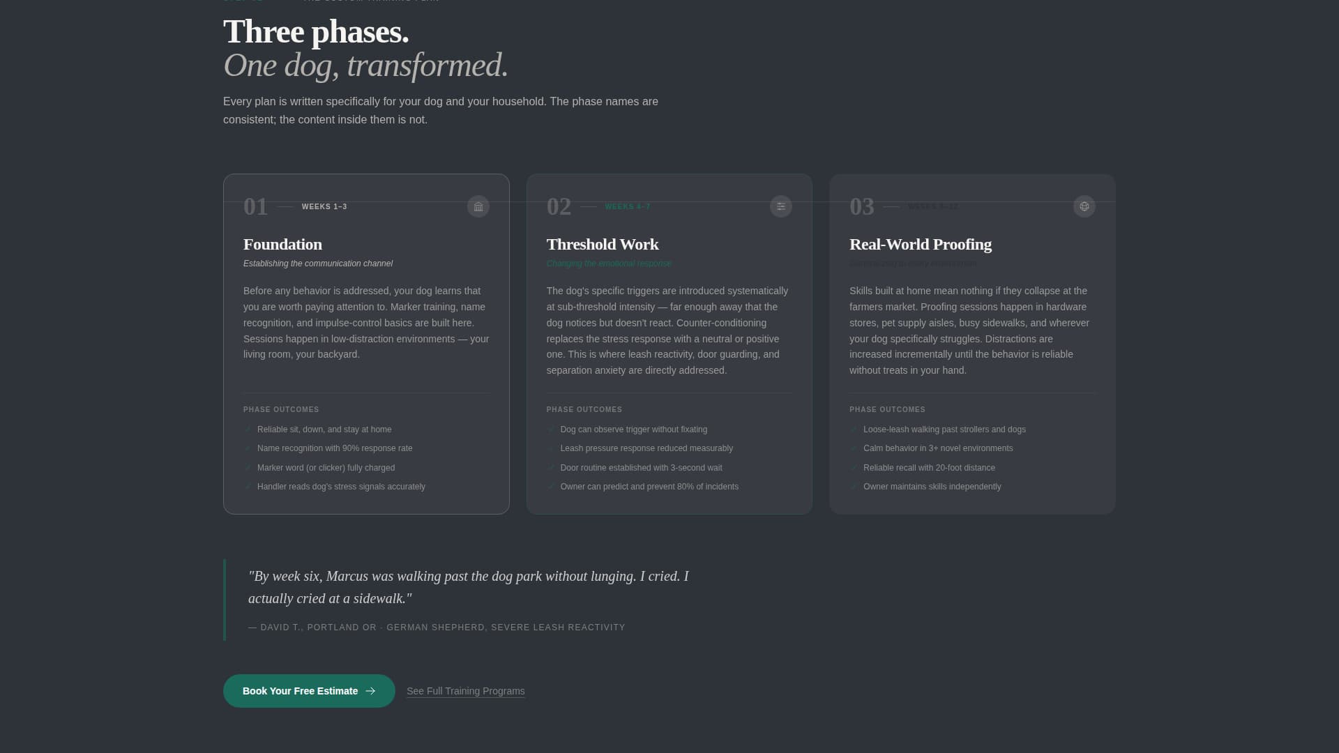 Heel - Trusted Dogtrainer Landing Page Template