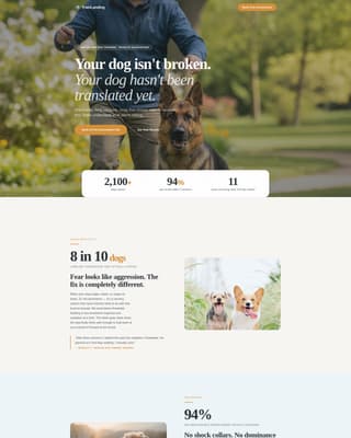 Reactive - Trusted Dogtrainer Landing Page Template