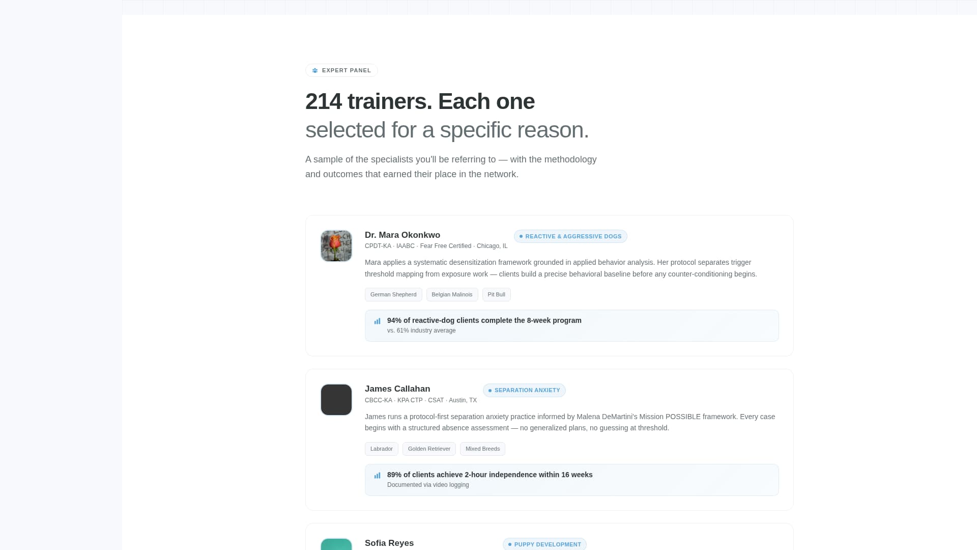 Dog - Modern Trainer Landing Page Template