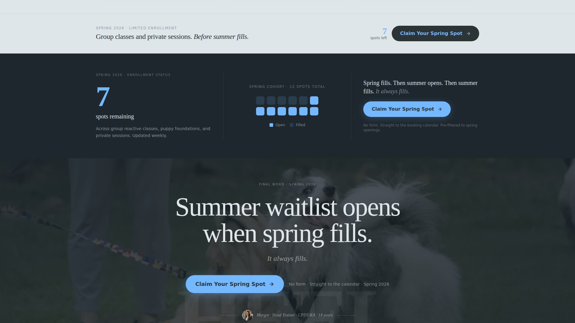 Heel - Editorial Dogtrainer Landing Page Template