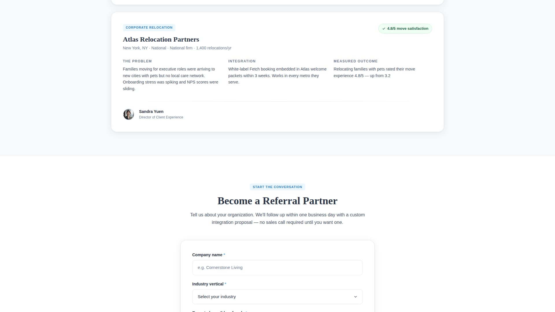 Fetch - Trusted Petsitter Landing Page Template