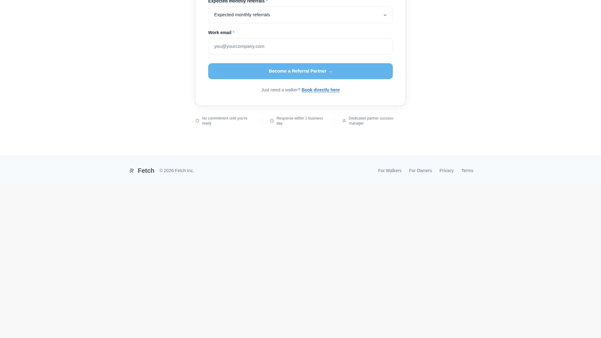 Fetch - Trusted Petsitter Landing Page Template
