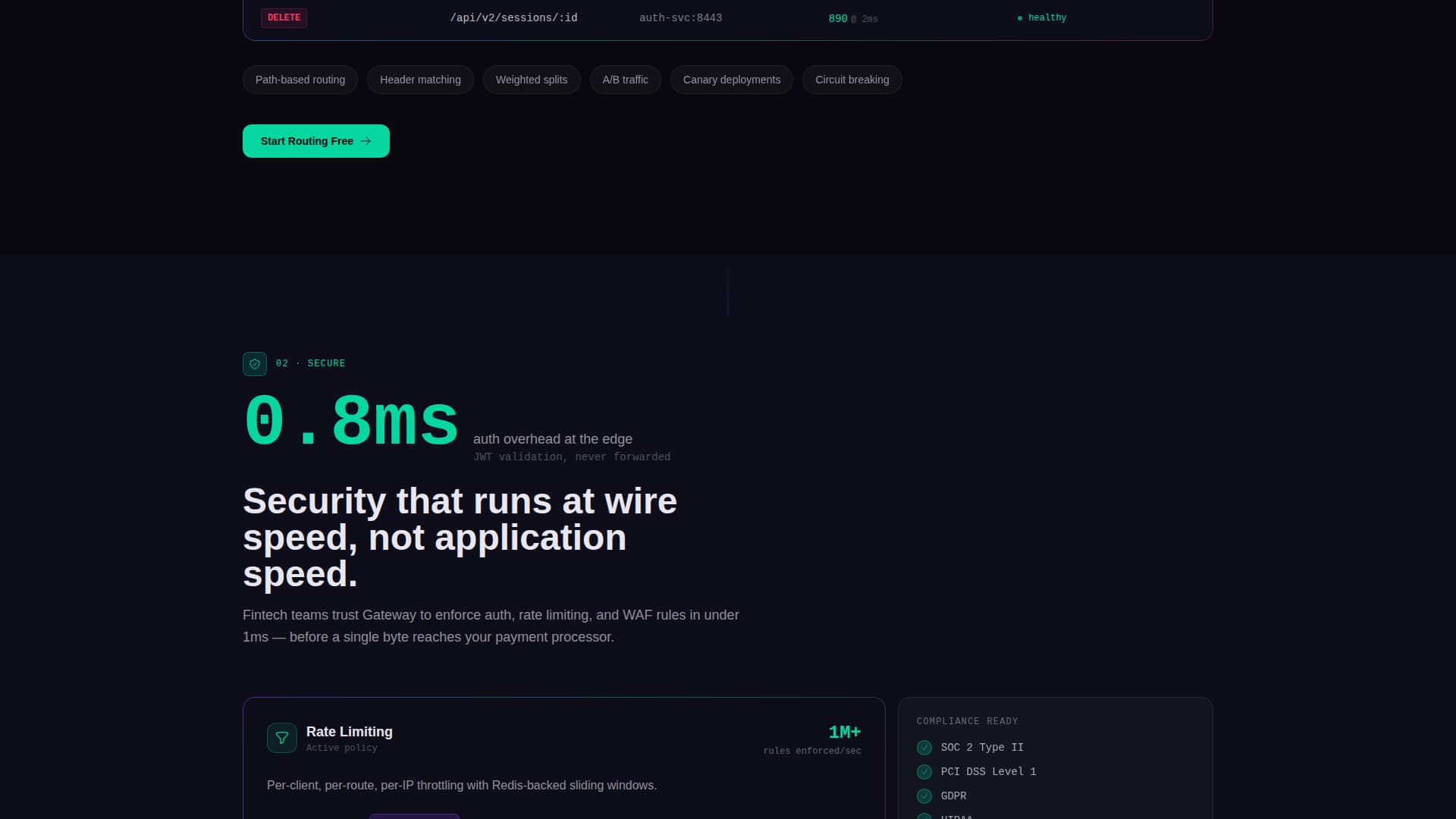 Gateway - Powerful API Management Landing Page Template