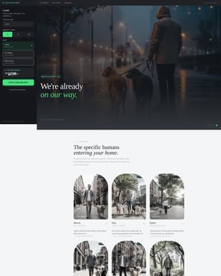 Leash - Reliable Dogwalker Landing Page Template