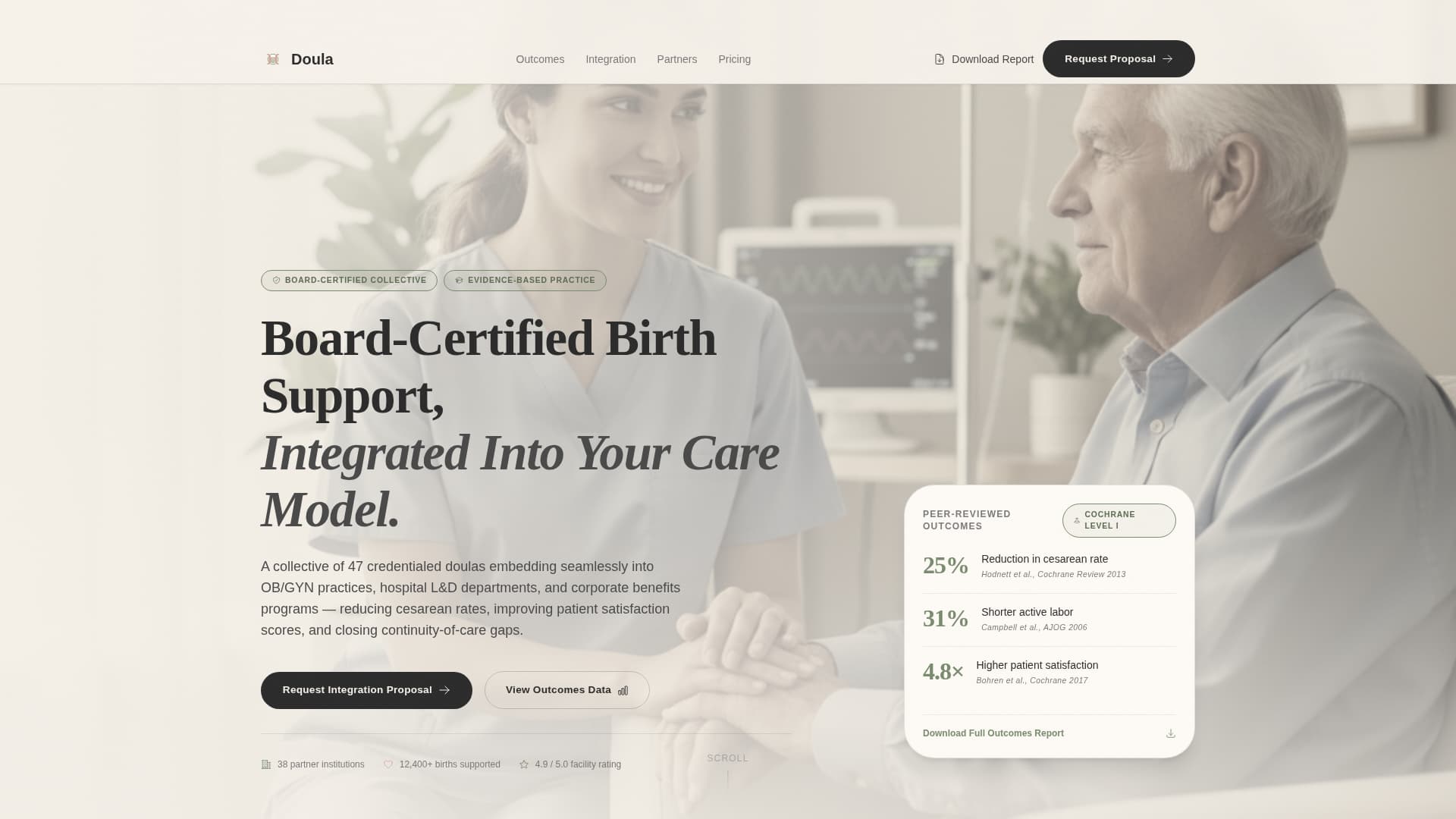 Doula - Certified Birthsupport Landing Page Template