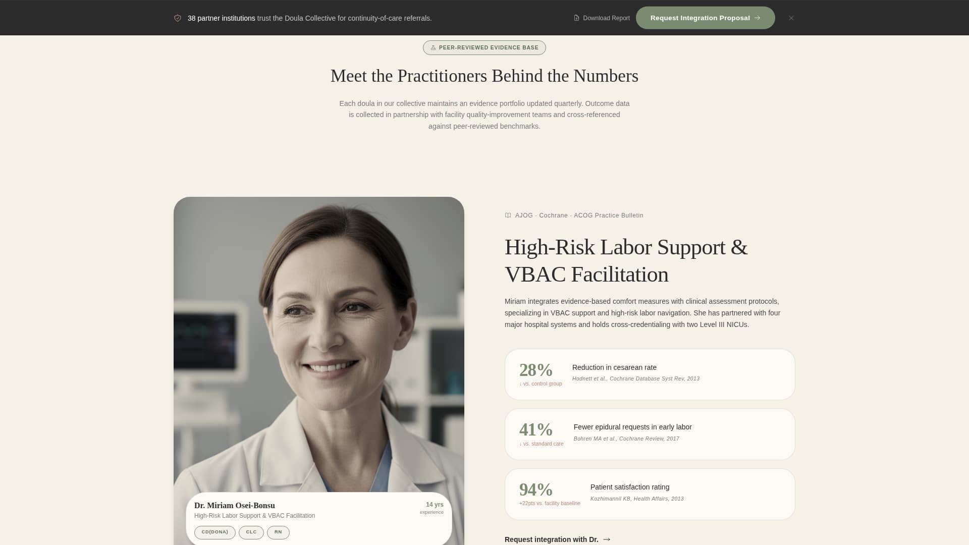 Doula - Certified Birthsupport Landing Page Template