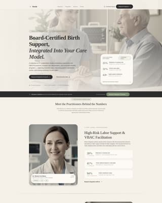 Doula - Certified Birthsupport Landing Page Template