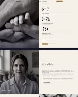 Birthspace - Trusted Doula Landing Page Template