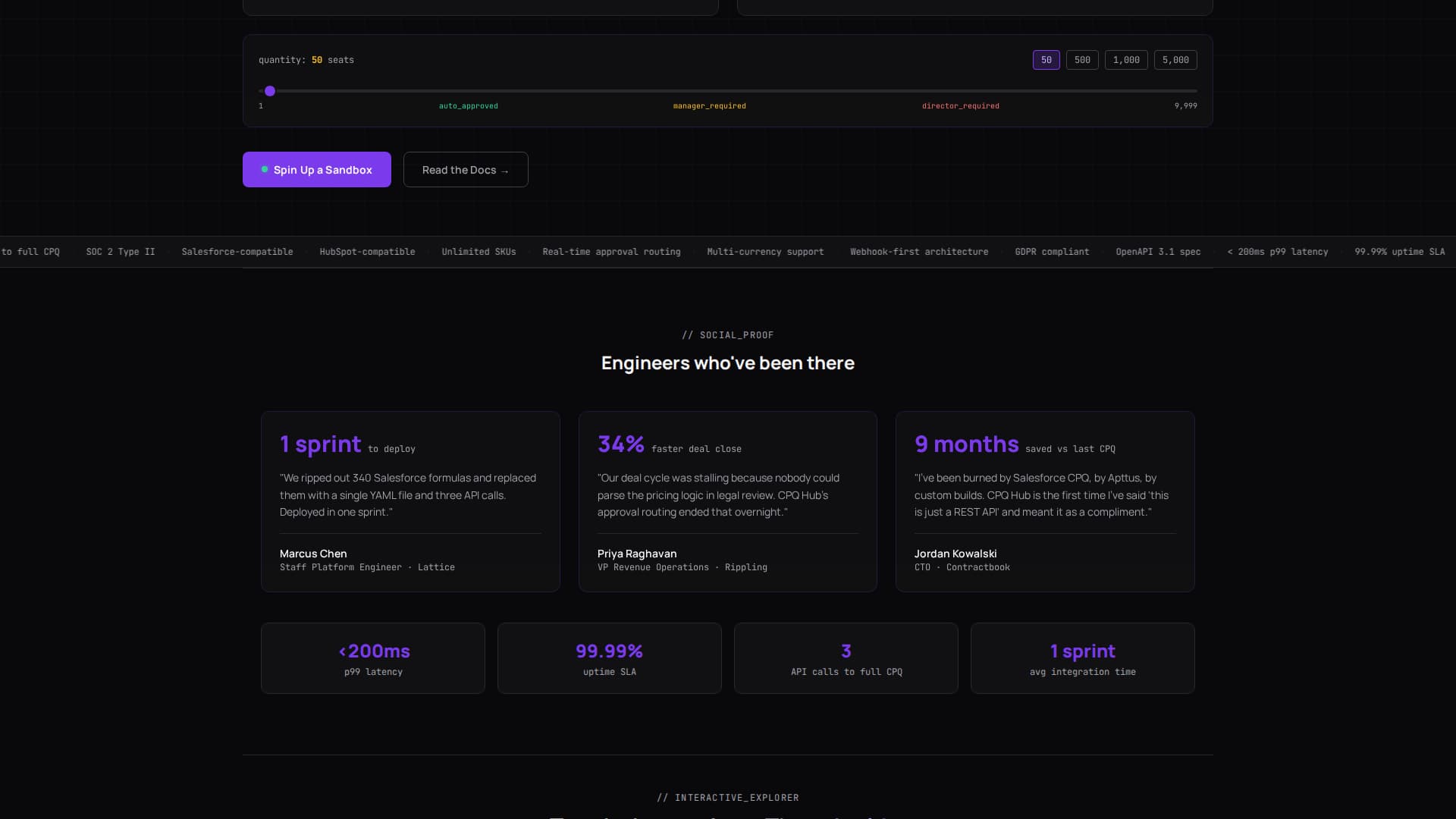API-First Enterprise Software Pricing Website Template