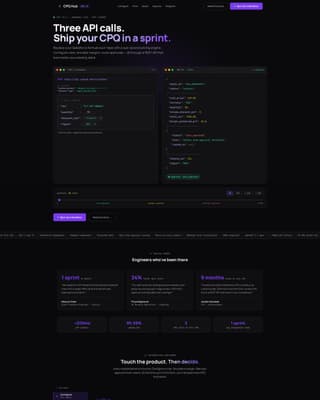 API-First Enterprise Software Pricing Website Template