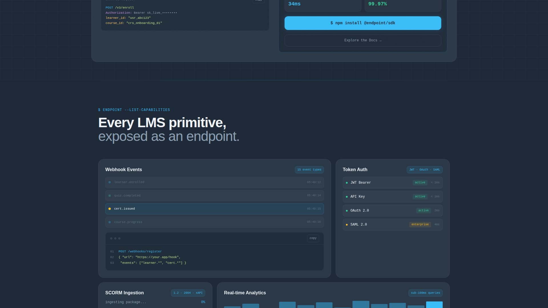 API-First Enterprise Software Cost Calculator Website Template