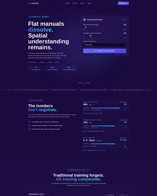AR-Enhanced Enterprise Software Cost Calculator Website Template