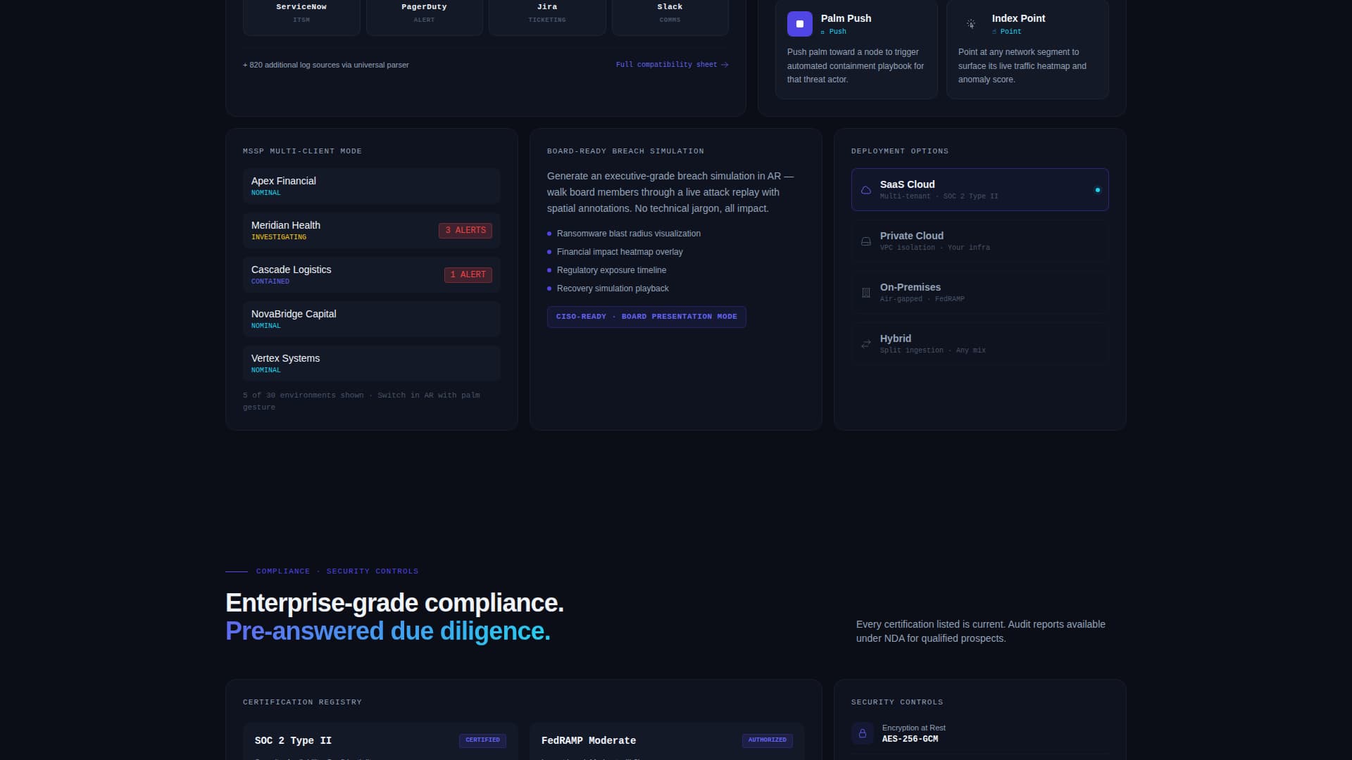 AR-Enhanced Enterprise Software Privacy Policy Website Template