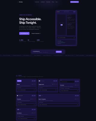 Access - Compliant Designsystem Landing Page Template