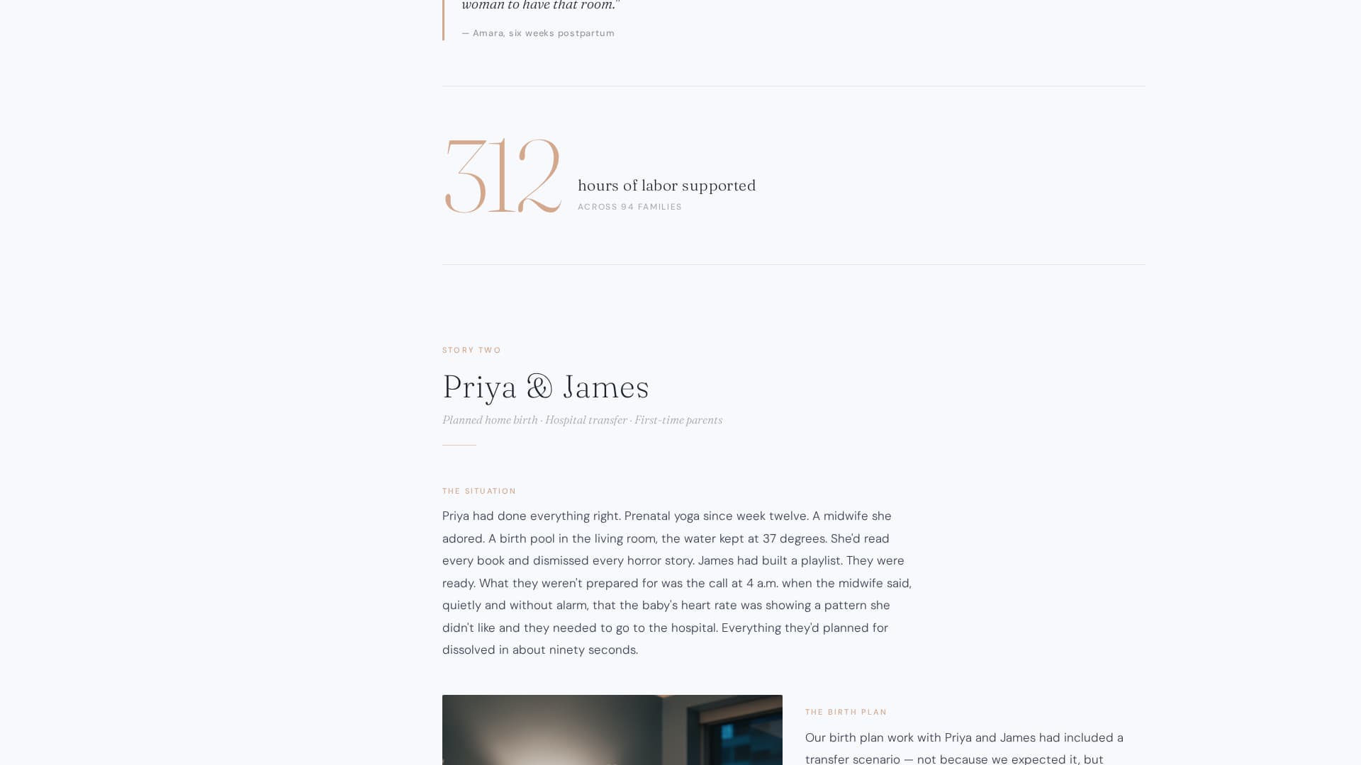 Witness - Trusted Doula Landing Page Template