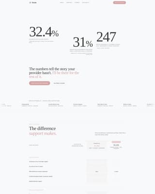 Birthside - Editorial Doula Landing Page Template