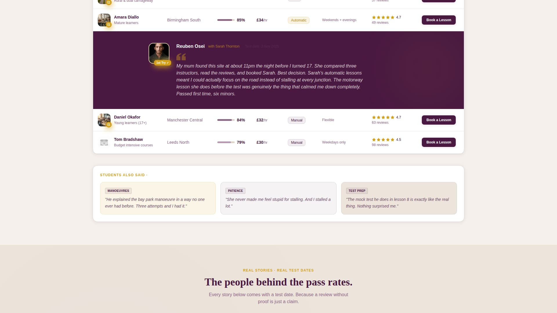 Vetted - Trusted Instructor Landing Page Template