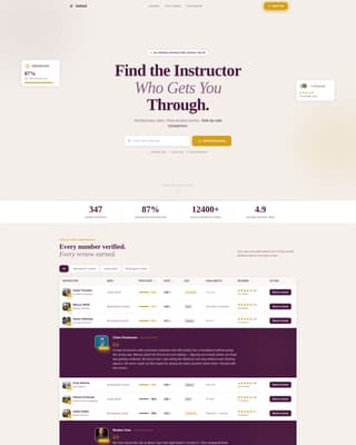 Vetted - Trusted Instructor Landing Page Template