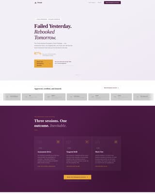 Permit - Precision Driving Landing Page Template