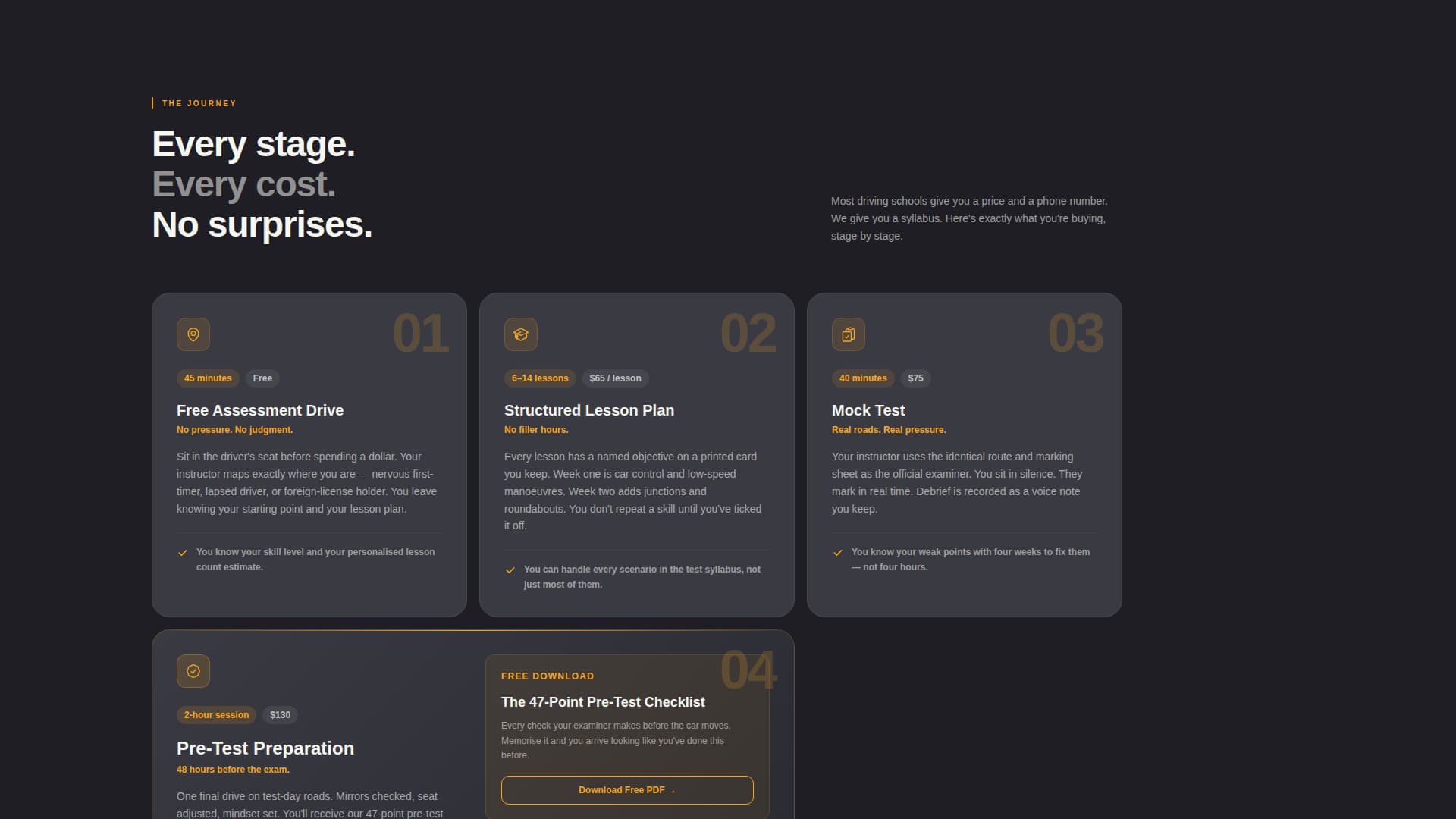 Permit - Confident Driver Landing Page Template