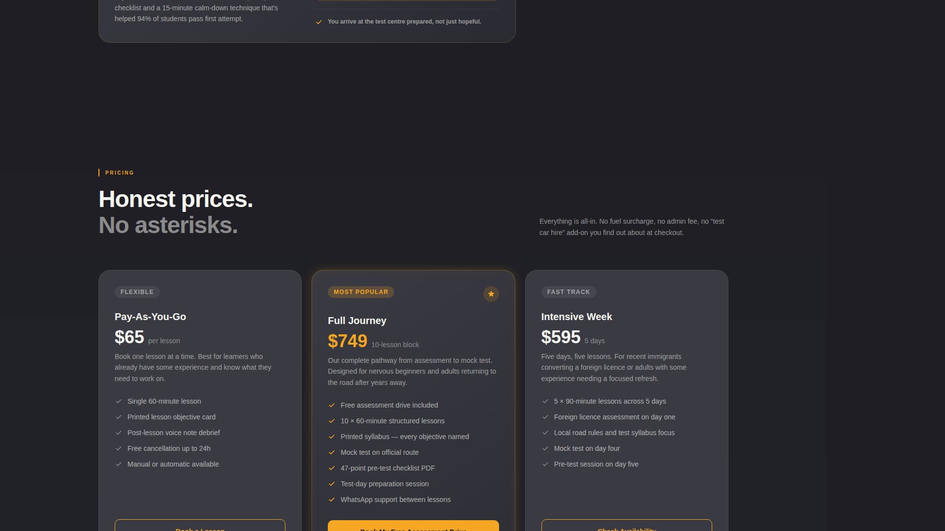 Permit - Confident Driver Landing Page Template