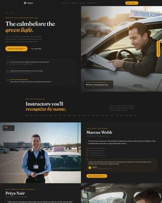 Clutch - Confident Drivingschool Landing Page Template