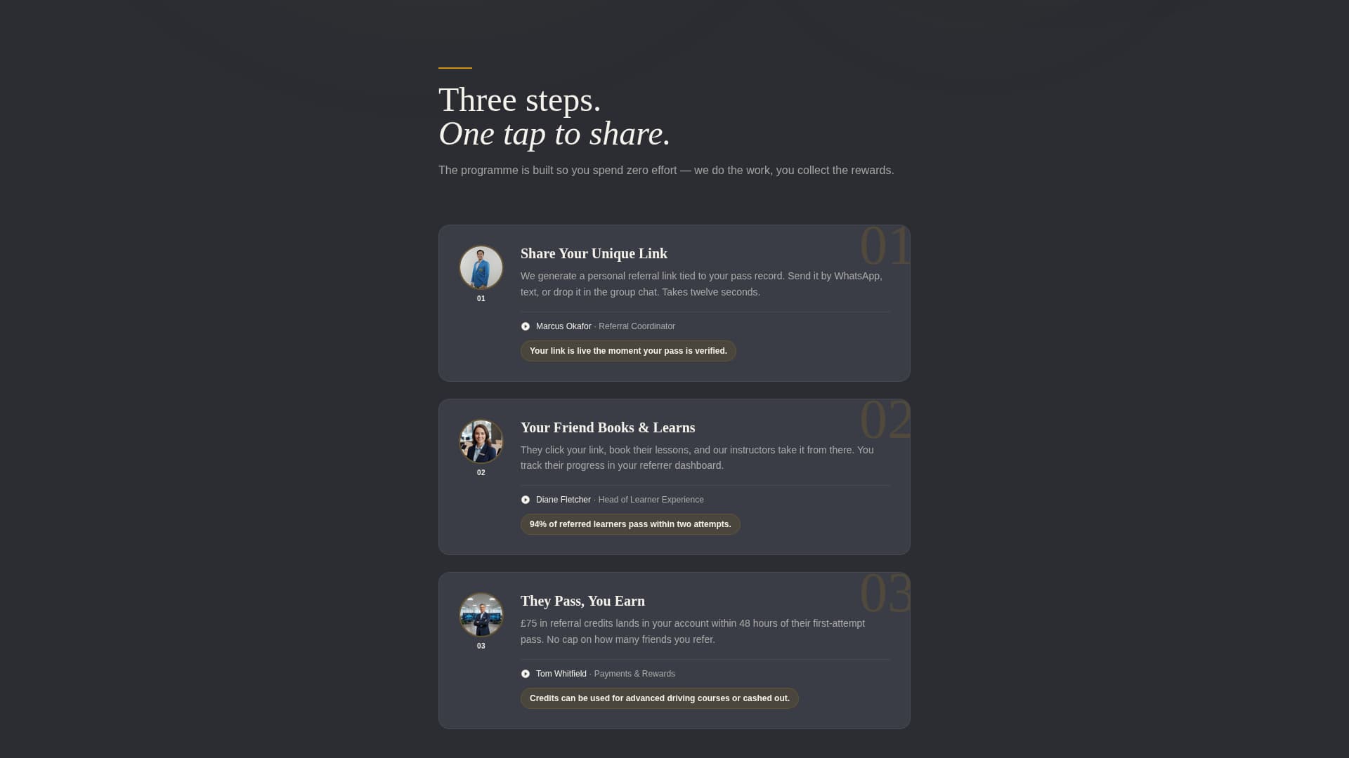 Refer - Confident Driving Landing Page Template