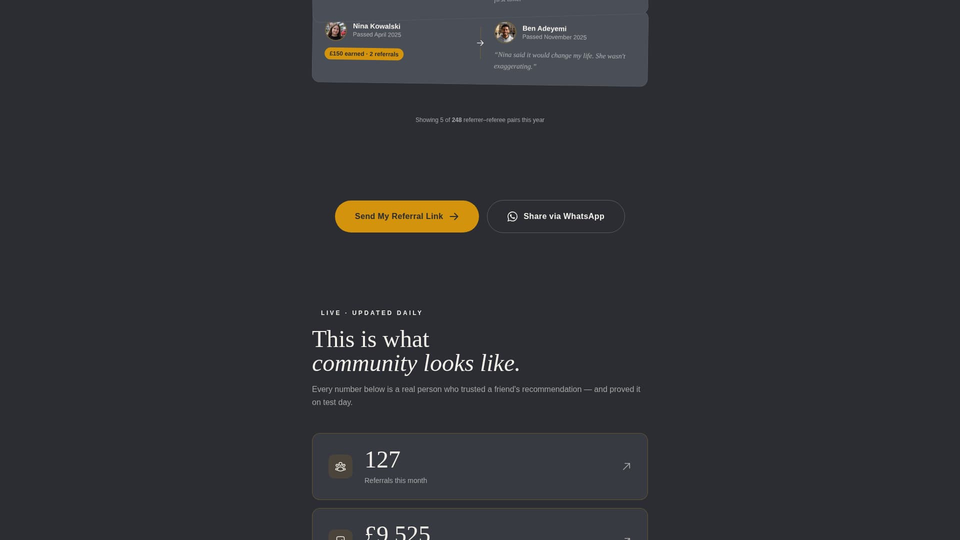 Refer - Confident Driving Landing Page Template