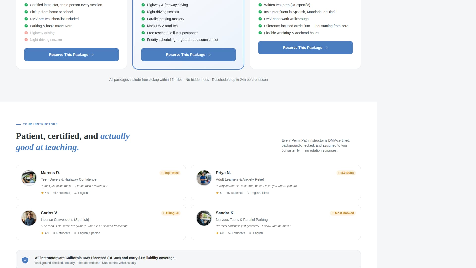 Permit - Urgent Driving Landing Page Template