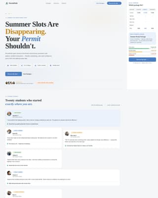 Permit - Urgent Driving Landing Page Template