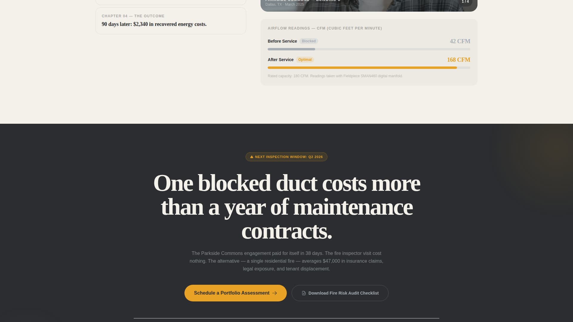 Ventflow - Highstakes Ductcleaning Landing Page Template