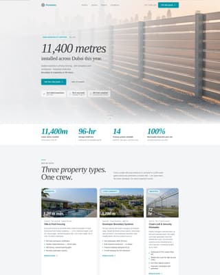 Perimeter - Precision Fencing Landing Page Template