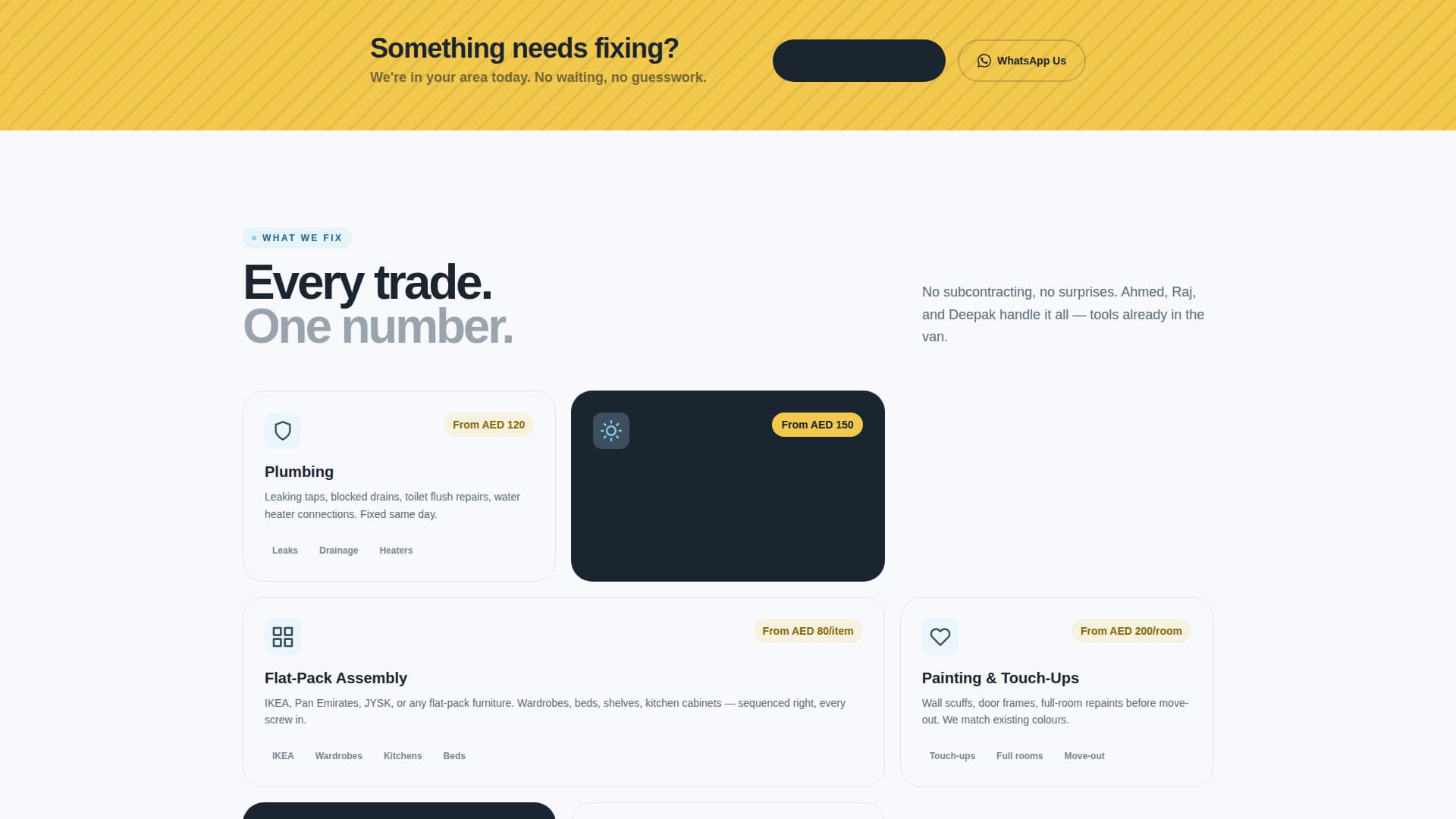 Fixr - Reliable Handyman Landing Page Template