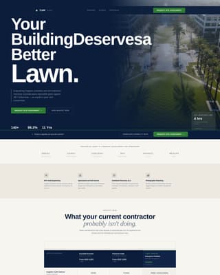 Turf - Precision Landscaping Landing Page Template