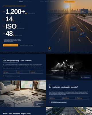 Tarmac - Precision Asphalt Landing Page Template
