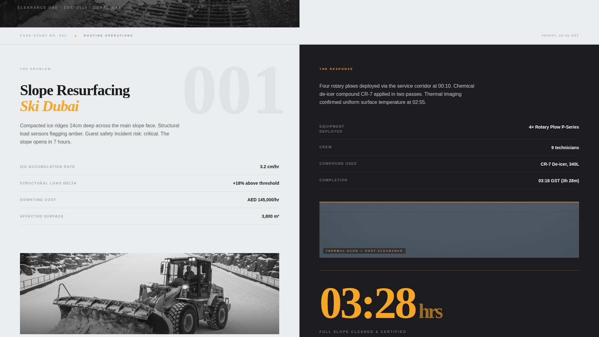 Clearance - Precision Snowremoval Landing Page Template