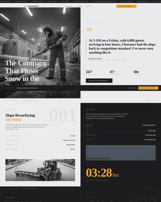 Clearance - Precision Snowremoval Landing Page Template