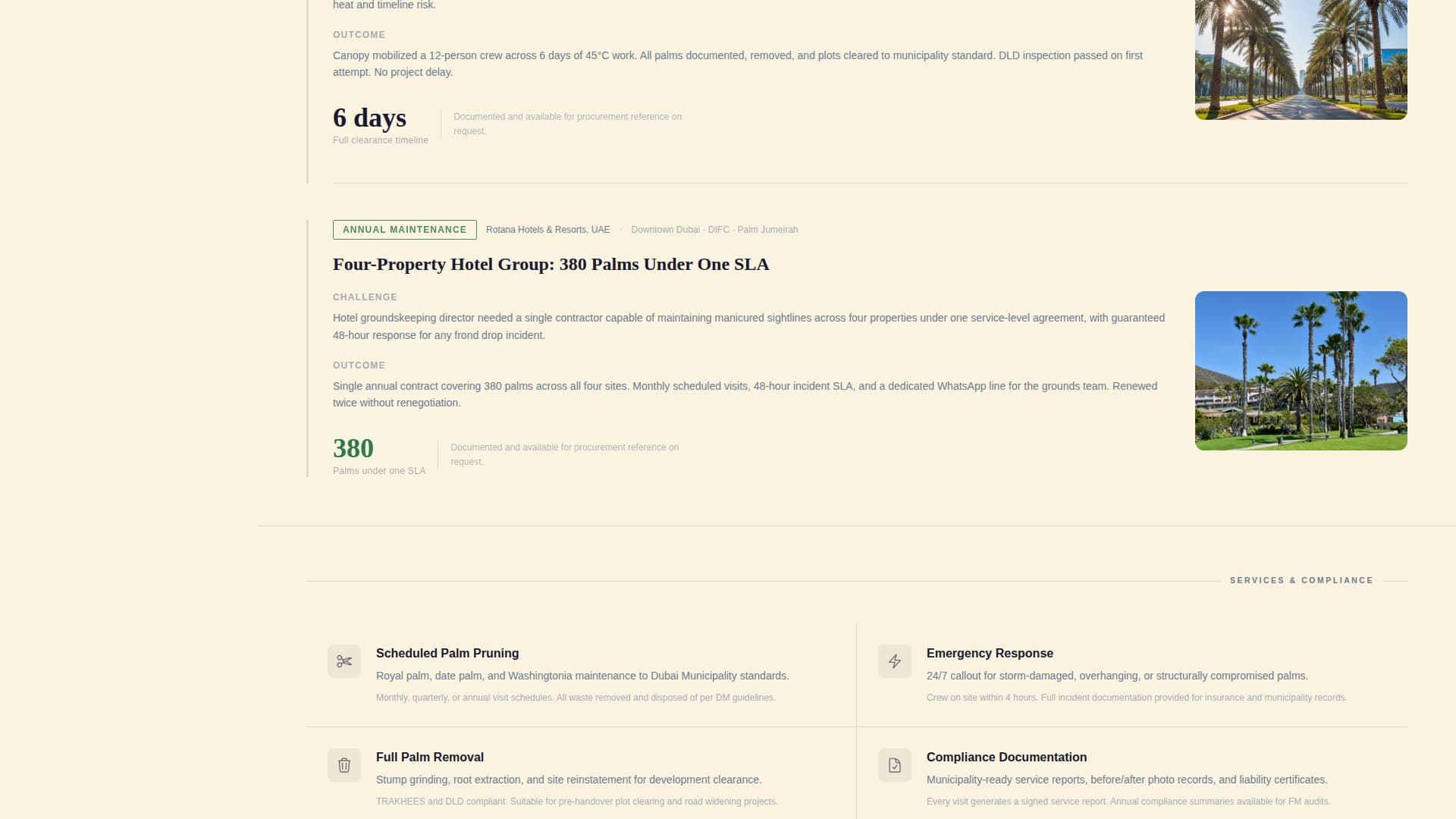 Canopy — Certified Tree Removal Landing Page Template