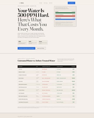 Soften - Authoritative Watersoftener Landing Page Template