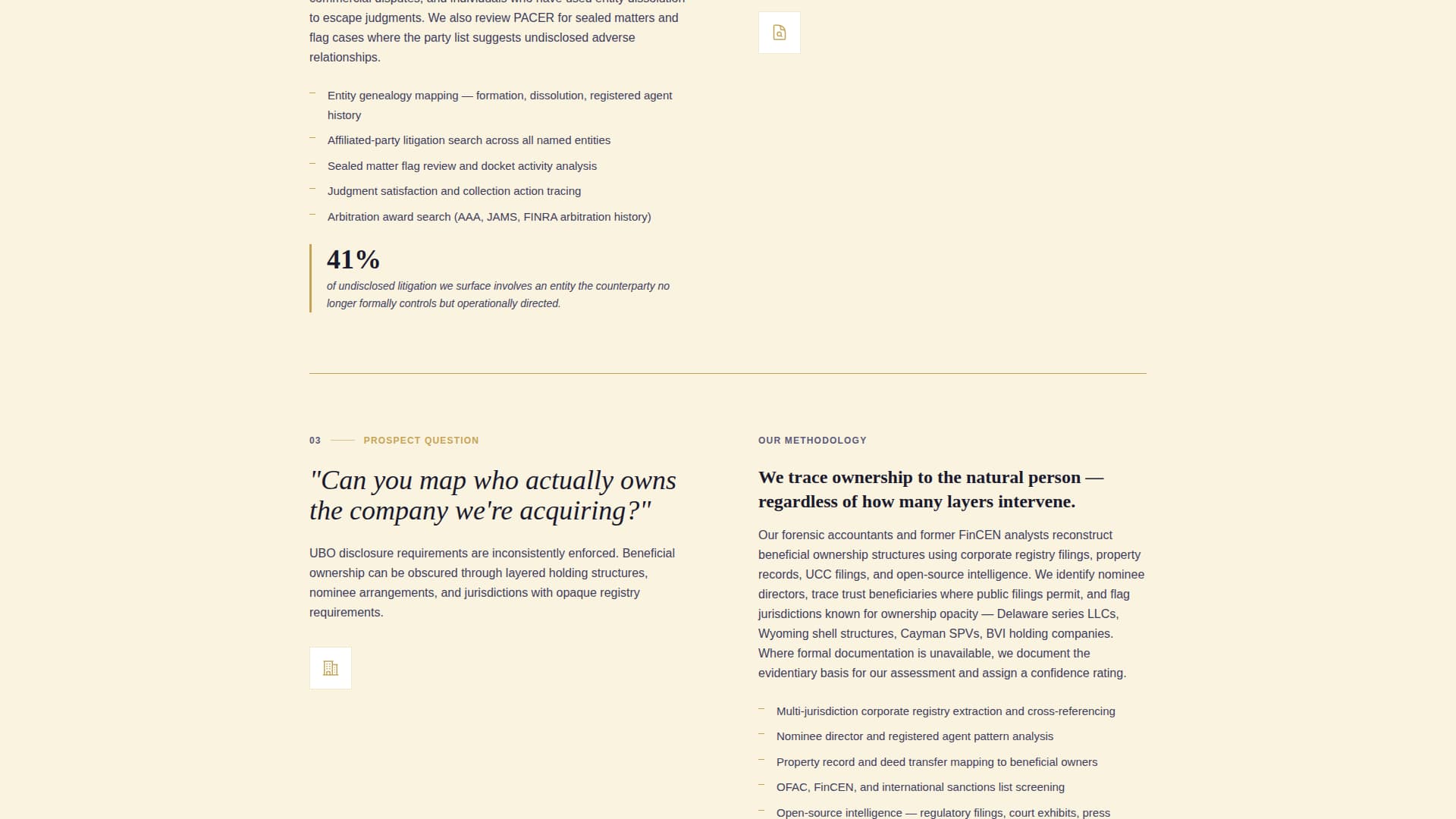 Vet - Confidential Duediligence Landing Page Template
