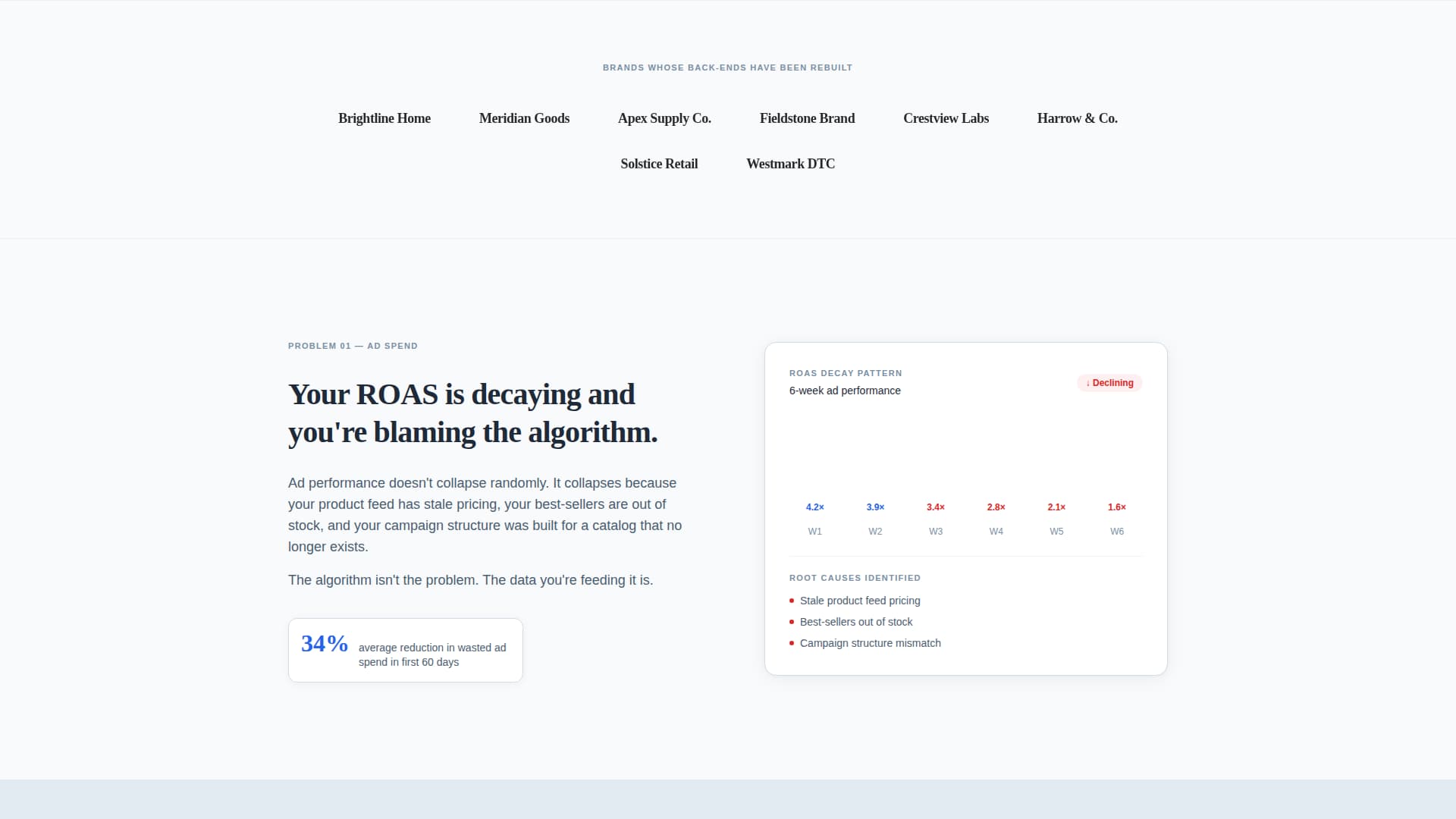 E-Commerce Consulting Specialist Booking Website Template