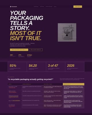 Greenwash - Honest Sustainability Landing Page Template