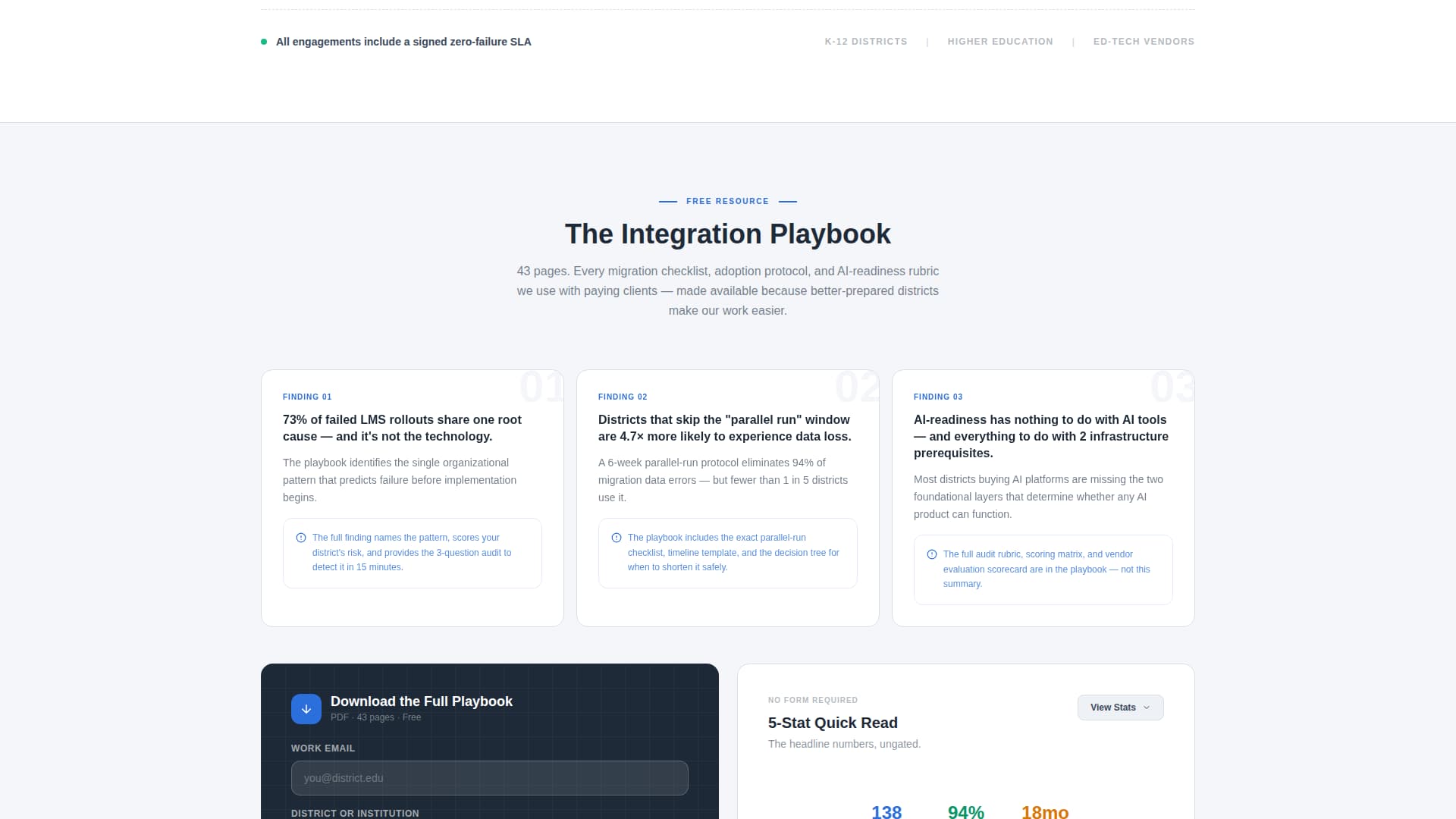 Integrate - Precision Edtech Landing Page Template