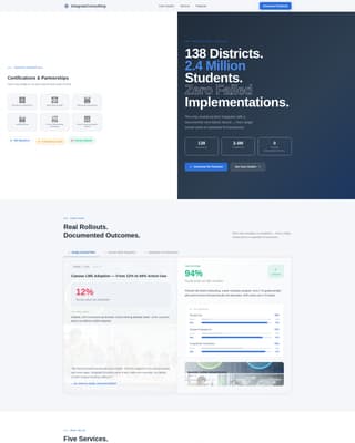 Integrate - Precision Edtech Landing Page Template