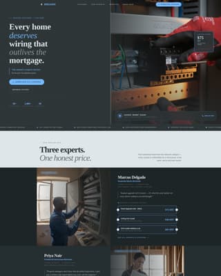 Breaker - Trusted Electrician Landing Page Template