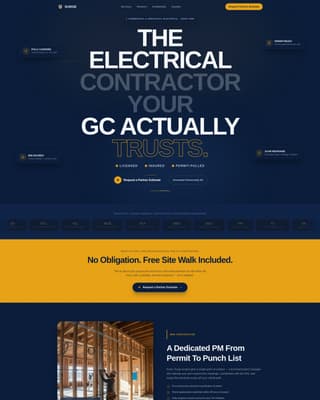 Surge - Trusted Electrician Landing Page Template