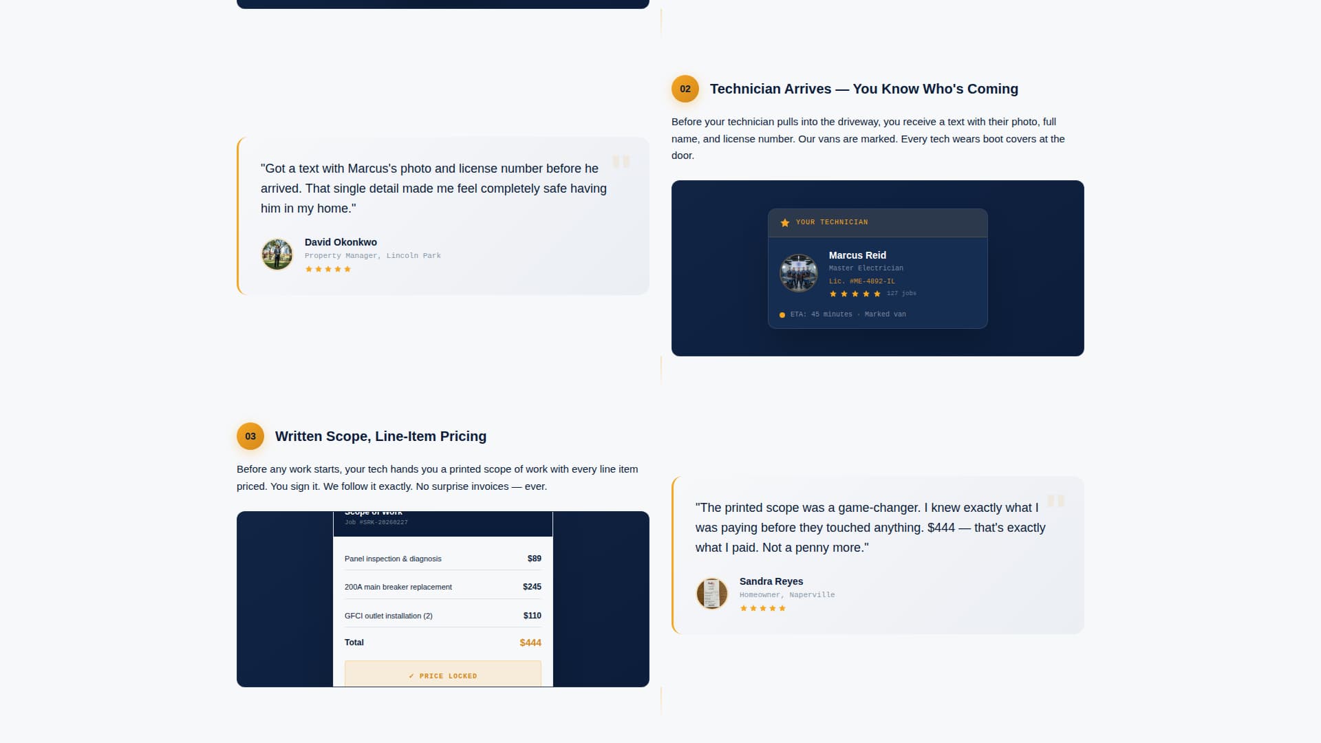 Sparks - Trusted Electrician Landing Page Template