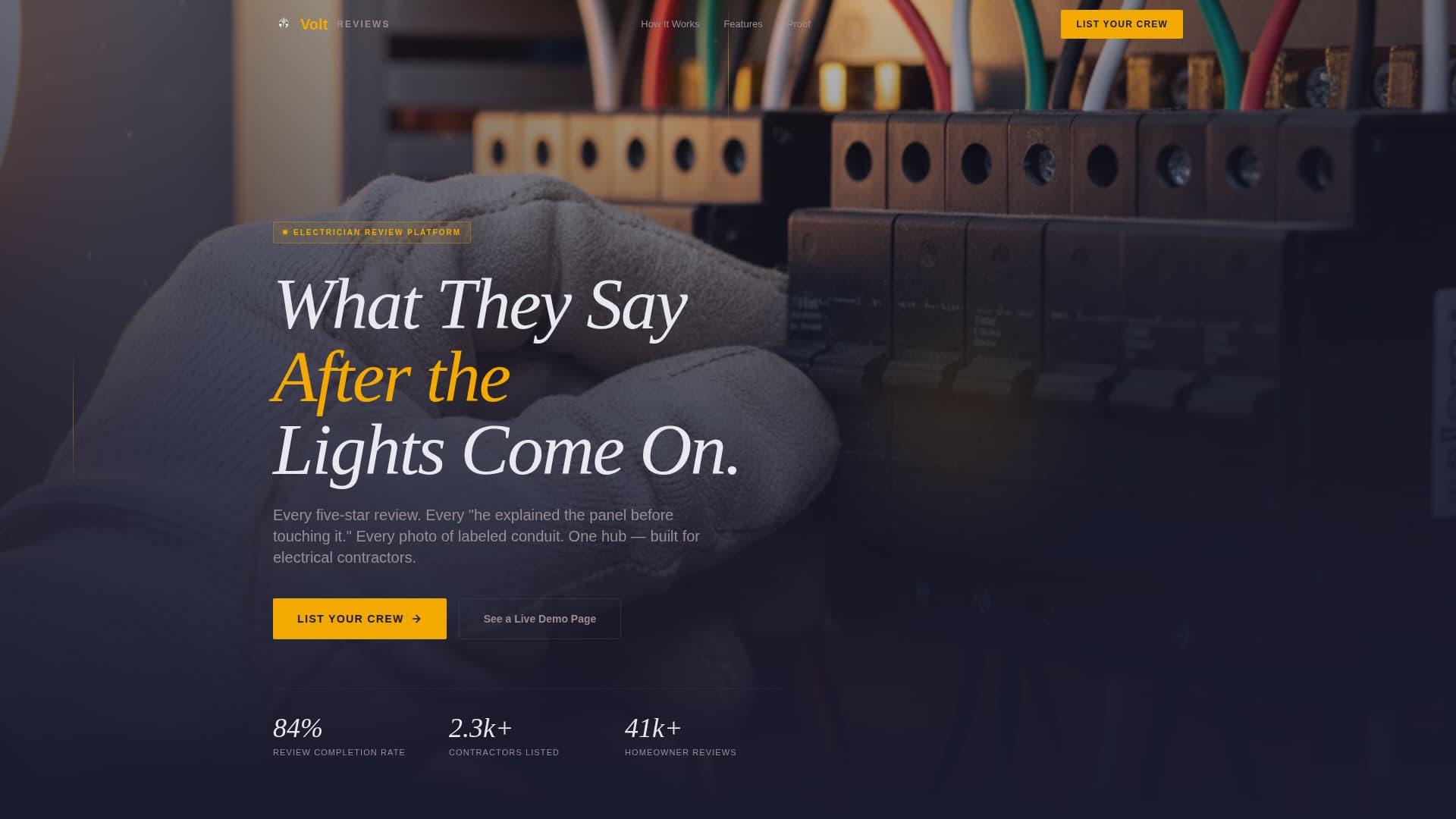 Franchise Electrician & Multi-Location Electrical Website Template